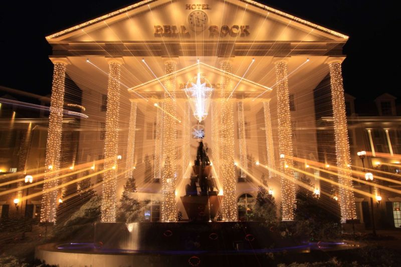 Dekorative Beleuchtung im Europa-Park